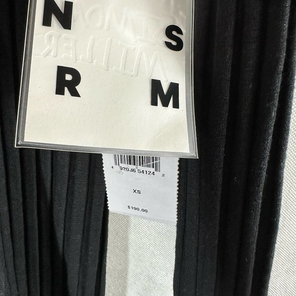 Simon Miller Rib Limosa Black Long Line Open Cardigan Size XS - Picture 6 of 10